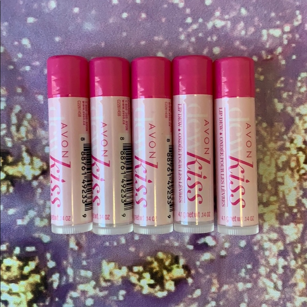 Avon Dew Kiss Lip Balm Chapstick / Bundle Set of 5